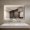 Panana LED Bathroom Mirror 32x40 inch with Lights Adjustable 3000K/4500K/6000K Lights Smart LED Vanity Mirror Wall Mounted Anti-Fog Dimmable Front Lighted Makeup Mirror (32 x 40)