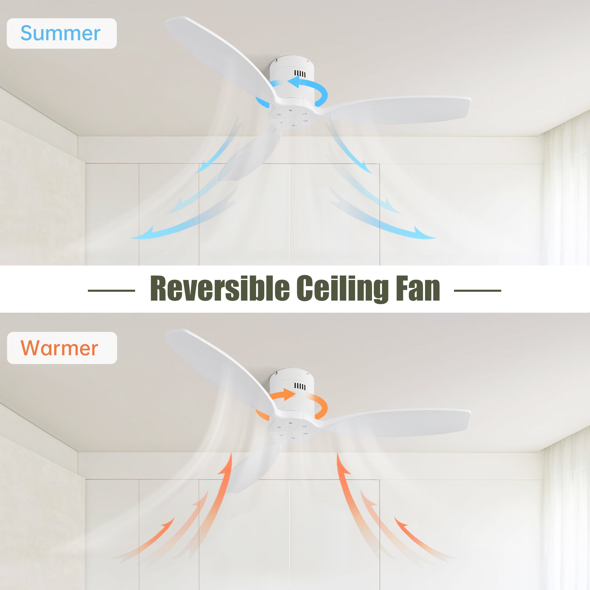 Metal And Wood Ceiling Fans