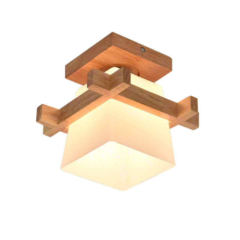 Nordic Minimalist Ceiling Light with Glass Shade
